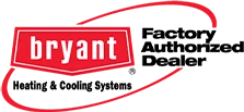 Bryant Authorized factory dealer logo
