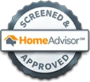 Screened and home advisor logo seal